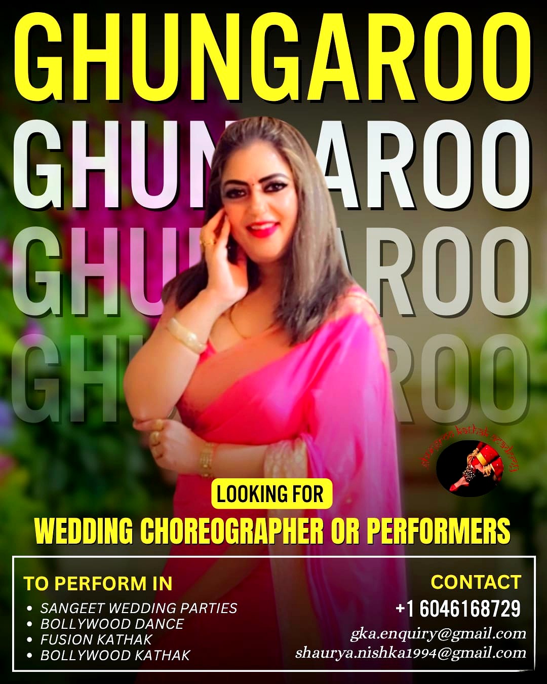 Ghungroo Kathak Academy – Wedding Choreographer